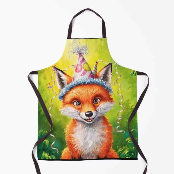 Item preview, Birthday Celebration. Birthday Fox. Adorable fox, birthday balloons, watercolor fox, fox drawing, floral fox designed and sold by FoxVibes.