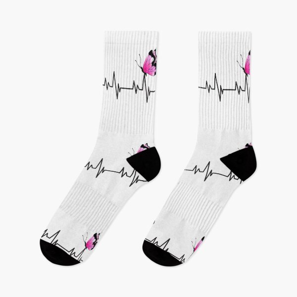 Item preview, Funny pink butterfly heartbeat line butterfly passion designed and sold by Artstastic.