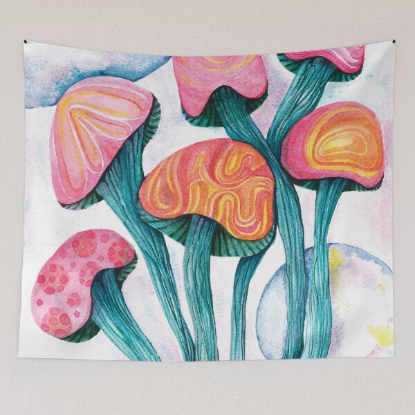 Item preview, Mushroom and Bubbles designed and sold by Jouita.