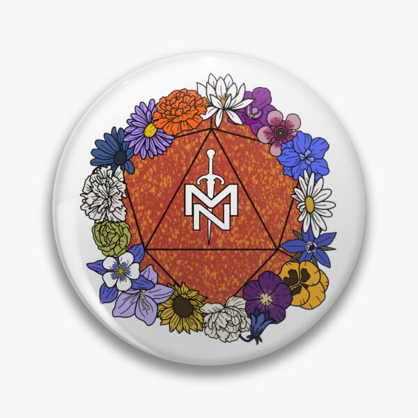 Item preview, Mighty Nein Floral Dice Art designed and sold by LunarAshes.