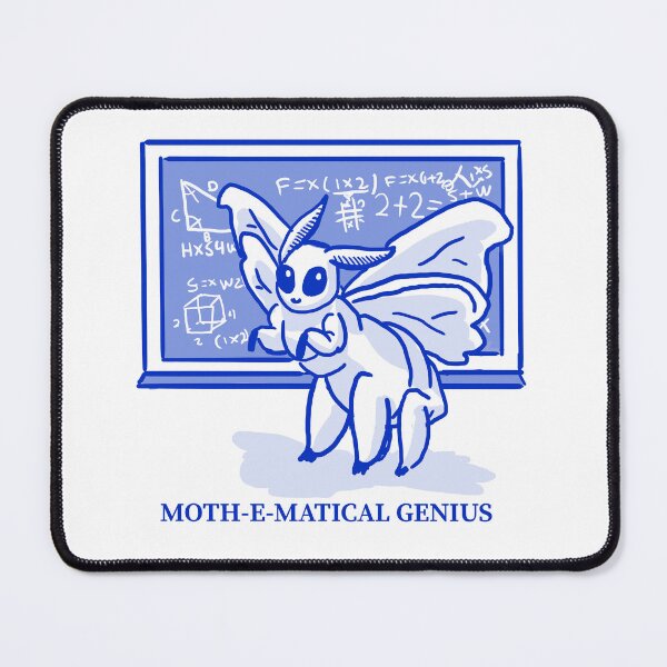 Item preview, Moth-E-Matical Genius designed and sold by LunabelleTees.