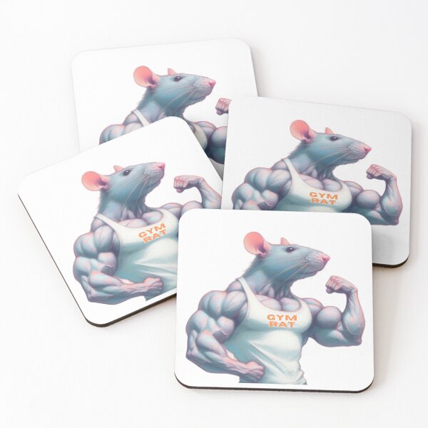 Item preview, Gym Rat bodybuilder with huge muscles designed and sold by LeStudioSHB.