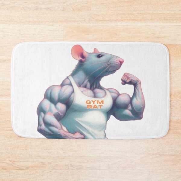 Item preview, Gym Rat bodybuilder with huge muscles designed and sold by LeStudioSHB.