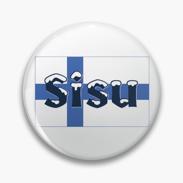 Artikelvorschau, Snowy Sisu finnische Flagge entworfen und verkauft von Jazpb.
