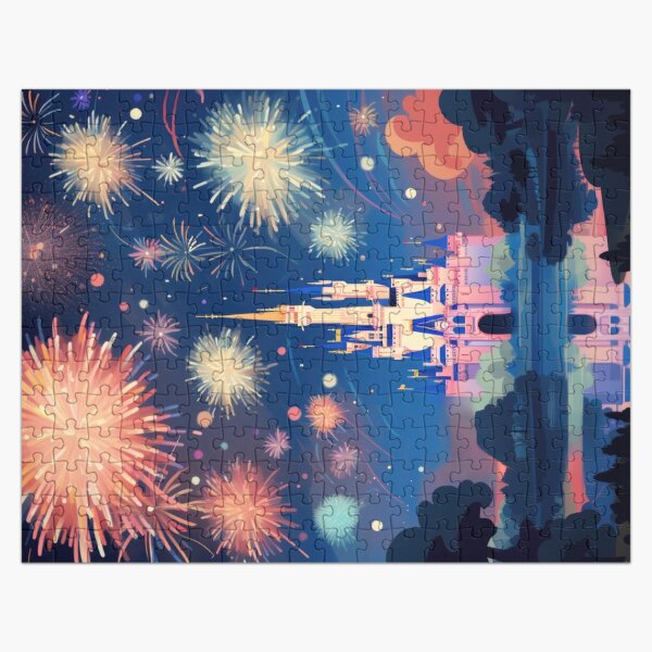 Artikel-Vorschau von Schlossfeuerwerk, designt und verkauft von lostinpixels.