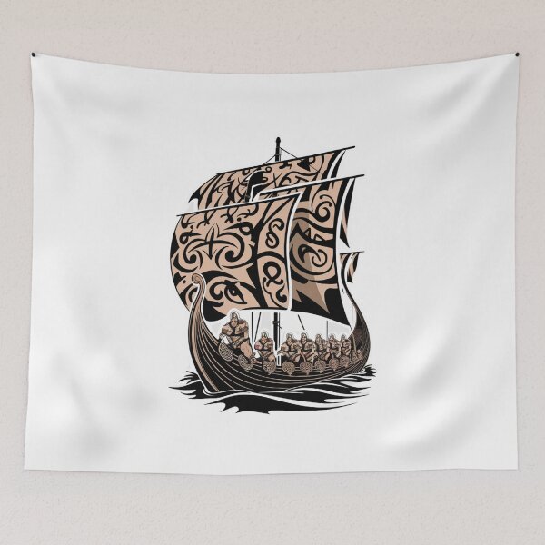 Item preview, Viking Ship with Crew designed and sold by Peter Stawicki.