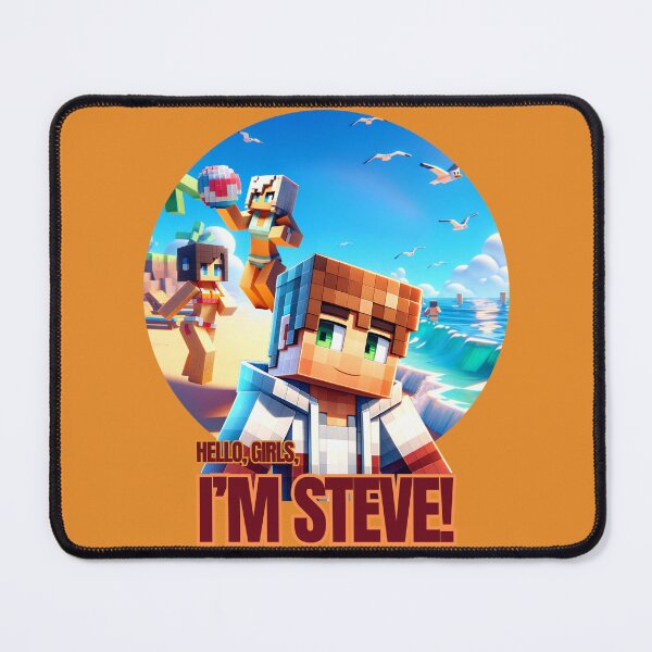 Item preview, Hello, Girls, I'm Steve Minecraft Slang designed and sold by Twist & Print.
