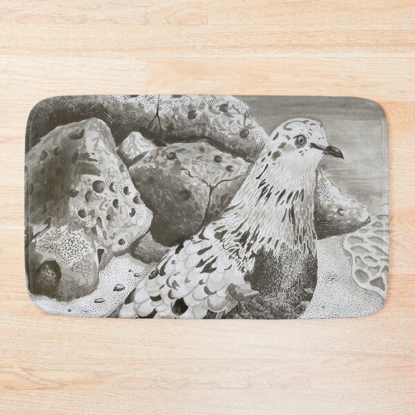 Item preview, Speckled Pigeon on a Beach designed and sold by serotoninspark.