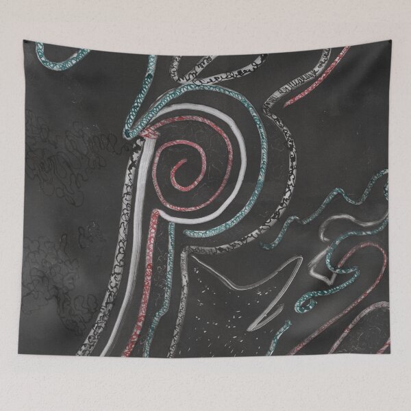 Item preview, Swish, Swirl in Black designed and sold by LisaJene.