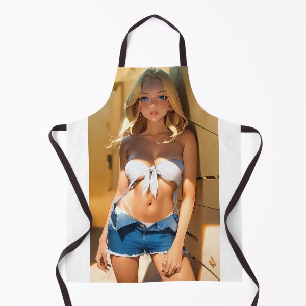 Item preview, Cutoff Shorts and White Top on a Blonde designed and sold by KillerCrafts.