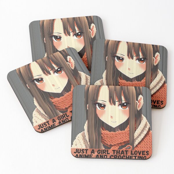 Item preview, Just a Girl That Likes Anime and Crocheting designed and sold by TeachersCubby.