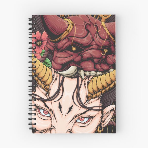 Item preview, Illustration of Japanese woman and oni mask designed and sold by SanXaloonk.