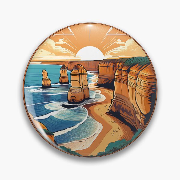 Item preview, 12 Apostles - Stunning Coastal Sunset Illustration designed and sold by inknships.