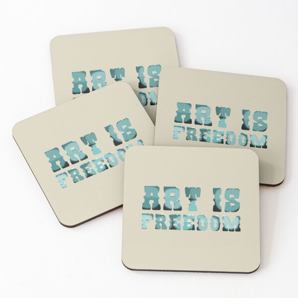 Item preview, 'Art is Freedom' 3D halftone typography designed and sold by trepiu.