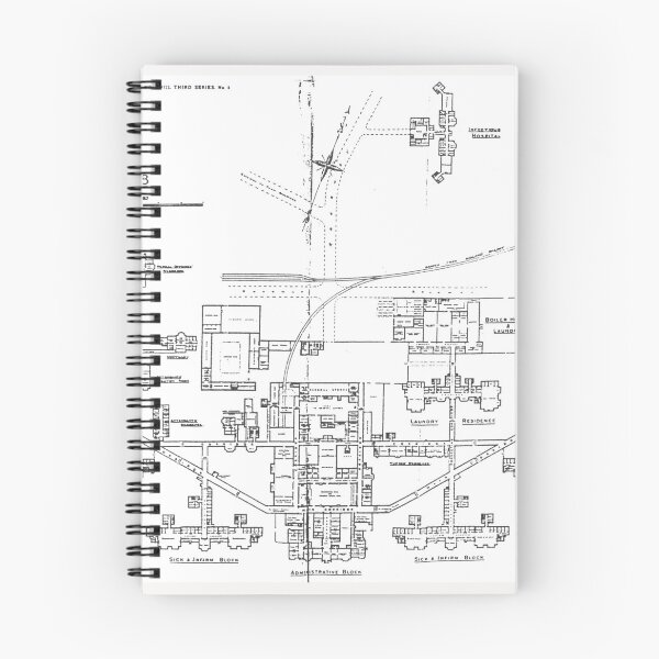 Item preview, Sanatorium Map designed and sold by TrulyRural.