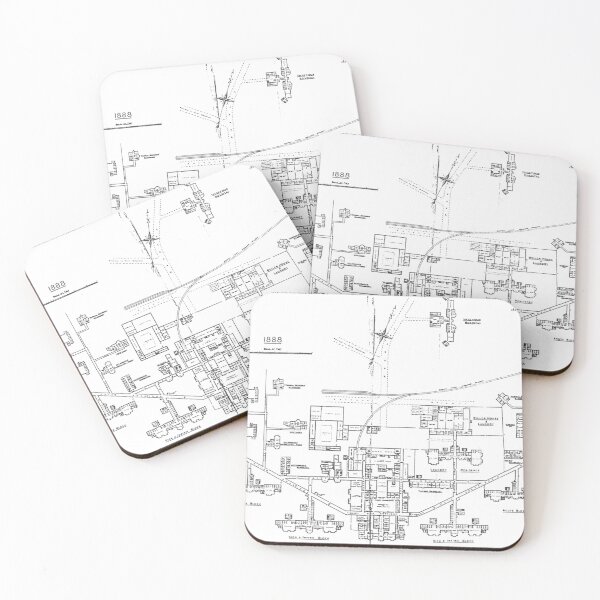 Item preview, Sanatorium Map designed and sold by TrulyRural.