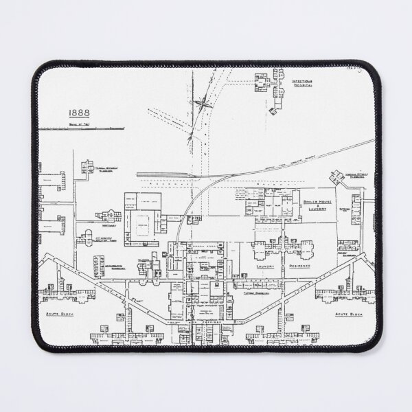 Item preview, Sanatorium Map designed and sold by TrulyRural.