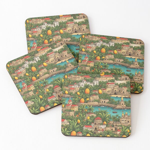 Item preview, Mango Village, Puerto Rico designed and sold by ZenOfAIarts.