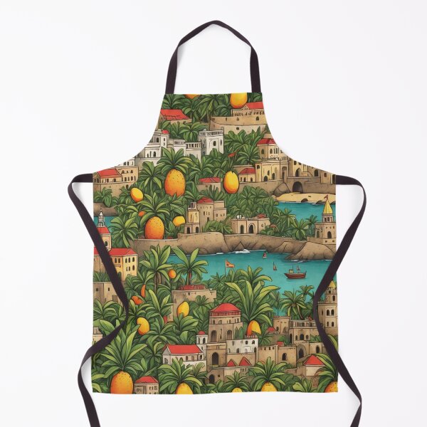Item preview, Mango Village, Puerto Rico designed and sold by ZenOfAIarts.
