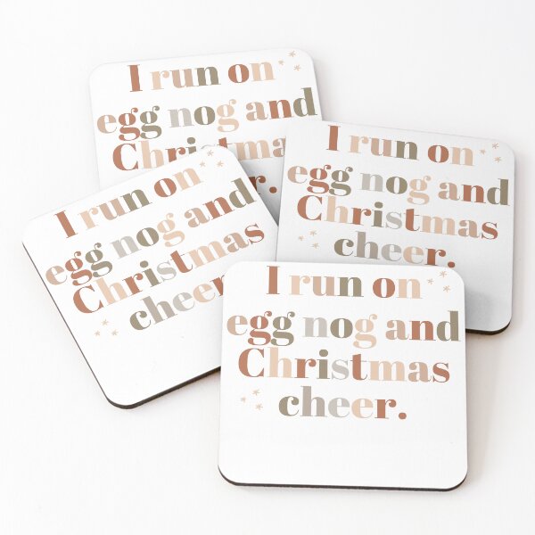 Item preview, Egg nog and Christmas cheer, happy holidays designed and sold by Toph & Mea Shop.