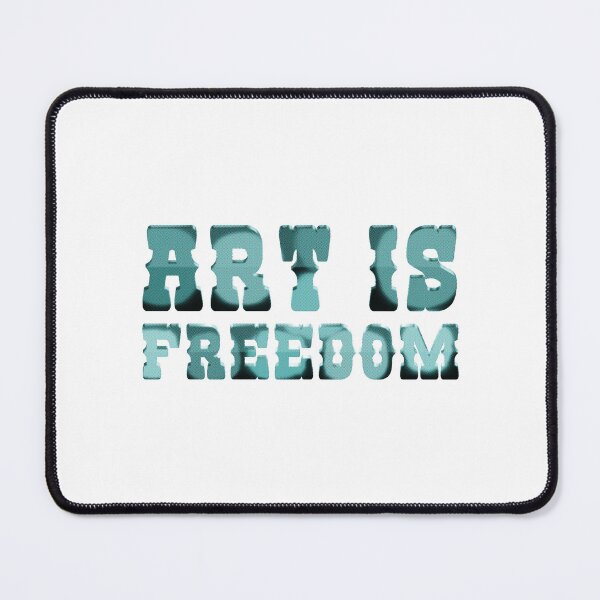 Item preview, 'Art is Freedom' 3D halftone typography designed and sold by trepiu.