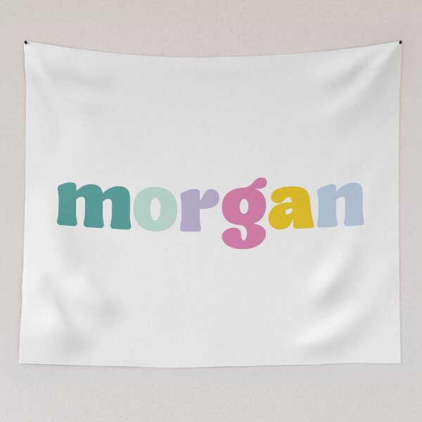 Item preview, Morgan: nombre personalizado en una fuente de bloque colorida designed and sold by To the Lua.