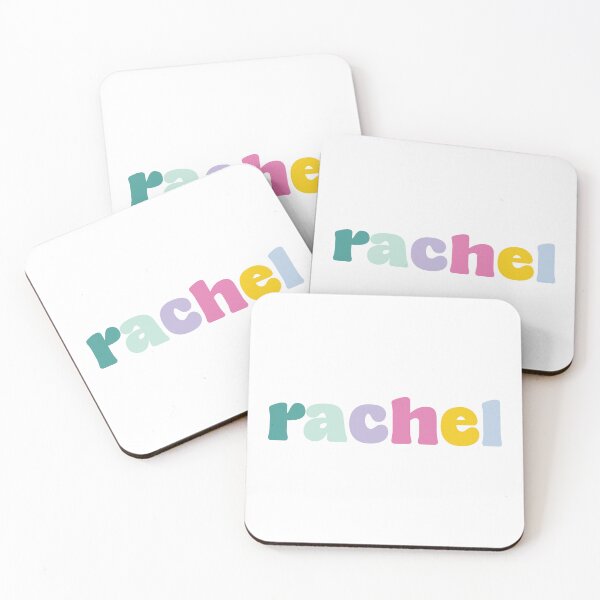 Aperçu de l'œuvre Rachel - Nom personnalisé sur la police de bloc coloré créée et vendue par To the Lua.