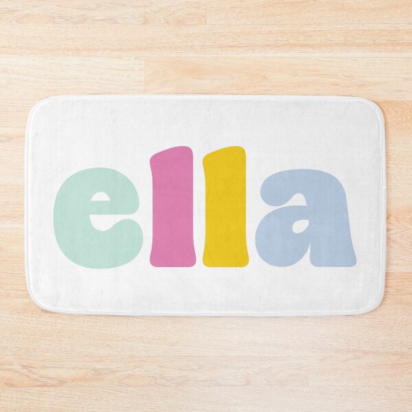 Item preview, Ella - Custom name on colorful block font designed and sold by To the Lua.