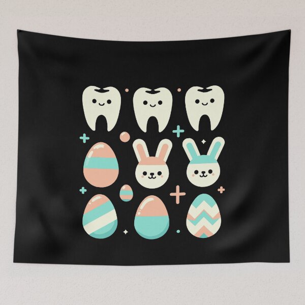 Item preview, Retro Easter Dentist Dental Assistant Oral Hygienist Tooth designed and sold by Dressed For  Duty.