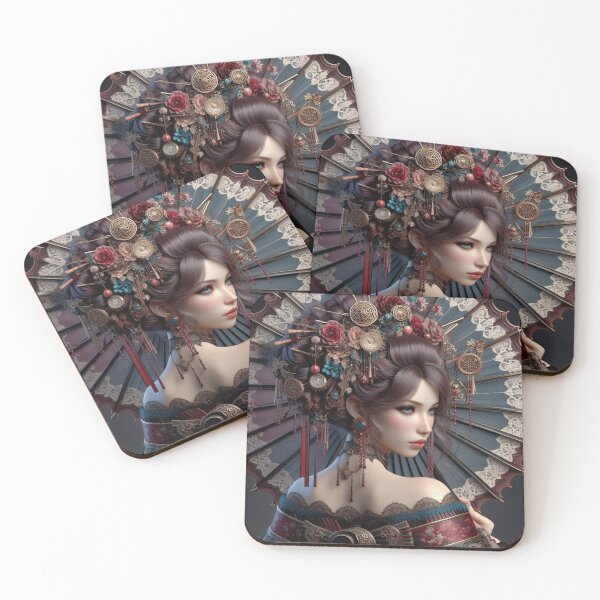 Item preview, Victorian Geisha Goth designed and sold by Beyond Threaded.