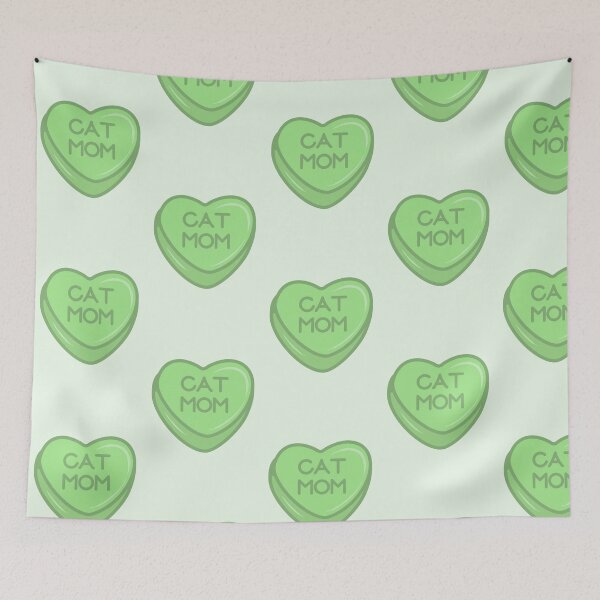 Item preview, Cat Mom Candy Heart (Green) designed and sold by kylie-kd.