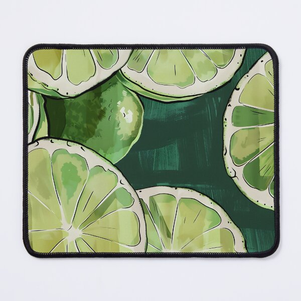 Item preview, Overlapping Slices of Green Citrus Fruit - Juicy Segments Revealed in Translucent Green and Yellow Digital Art designed and sold by OlfactoART Studio.