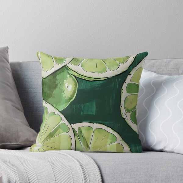 Item preview, Overlapping Slices of Green Citrus Fruit - Juicy Segments Revealed in Translucent Green and Yellow Digital Art designed and sold by OlfactoART Studio.
