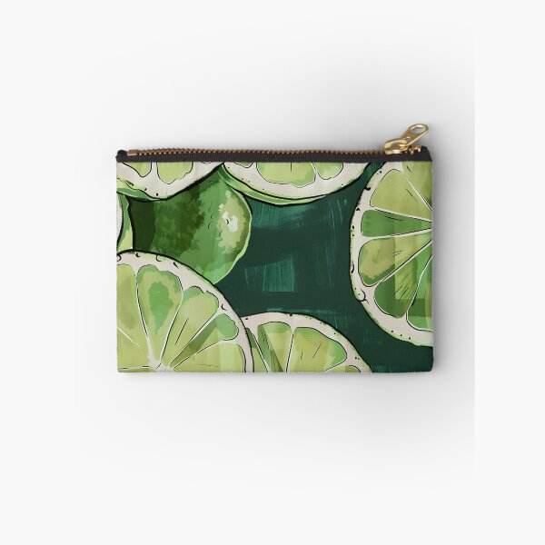 Item preview, Overlapping Slices of Green Citrus Fruit - Juicy Segments Revealed in Translucent Green and Yellow Digital Art designed and sold by OlfactoART Studio.