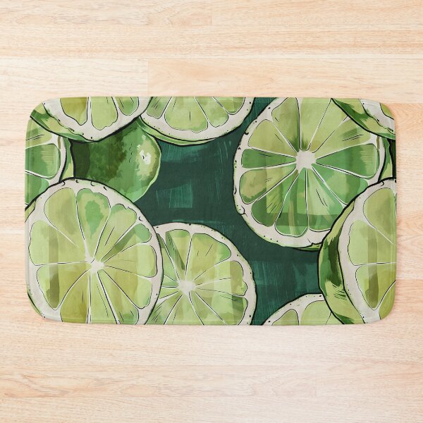 Item preview, Overlapping Slices of Green Citrus Fruit - Juicy Segments Revealed in Translucent Green and Yellow Digital Art designed and sold by OlfactoART Studio.