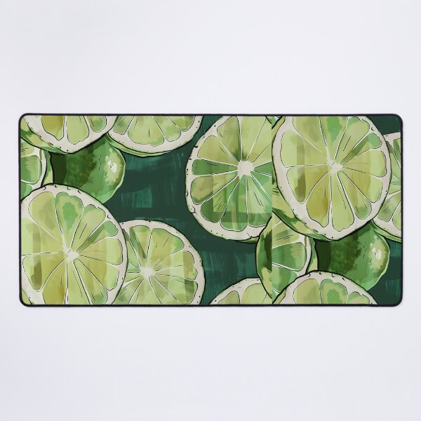 Item preview, Overlapping Slices of Green Citrus Fruit - Juicy Segments Revealed in Translucent Green and Yellow Digital Art designed and sold by OlfactoART Studio.