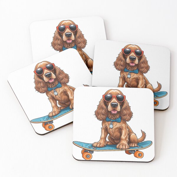 Item preview, English Cocker Spaniel Dog Skateboarding designed and sold by TheAnimalZ00.