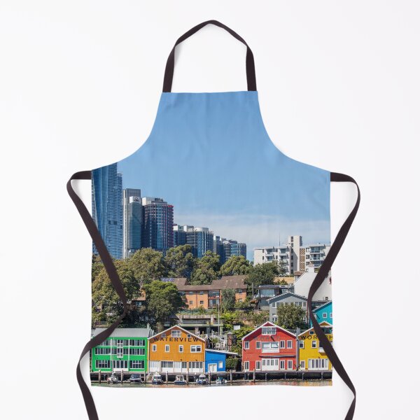 Item preview, Heritage Waterview Wharf and Sydney skyscrapers designed and sold by Martin Berry Photography.