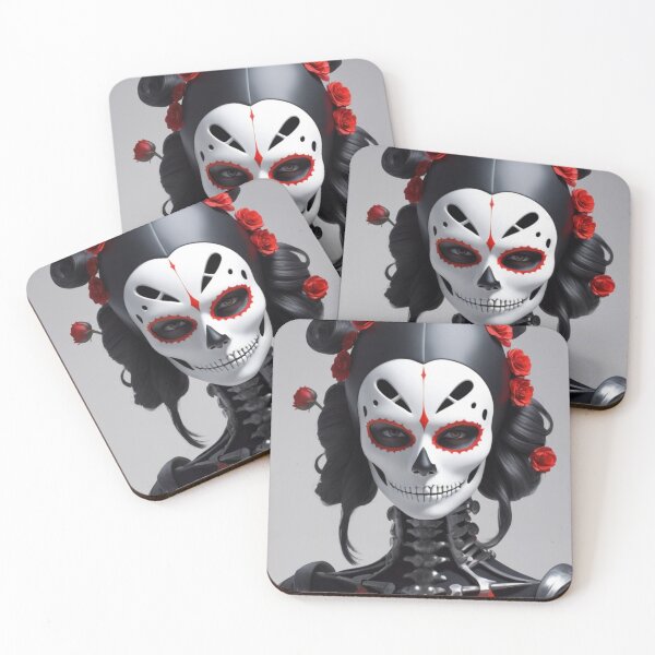 Item preview, Mystical Skeleton Mask: Abstract Halloween Art designed and sold by santyj.