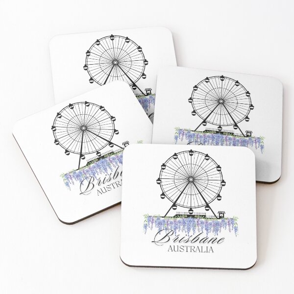 Item preview, City of Brisbane, Wisteria, Queensland, Australia designed and sold by PurrfectionMeow.