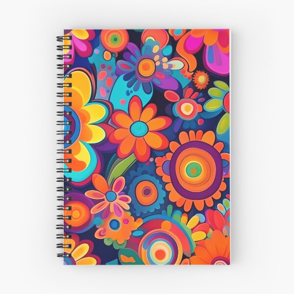 Item preview, Flower Power Colourful Floral Pattern designed and sold by druidwolfart.