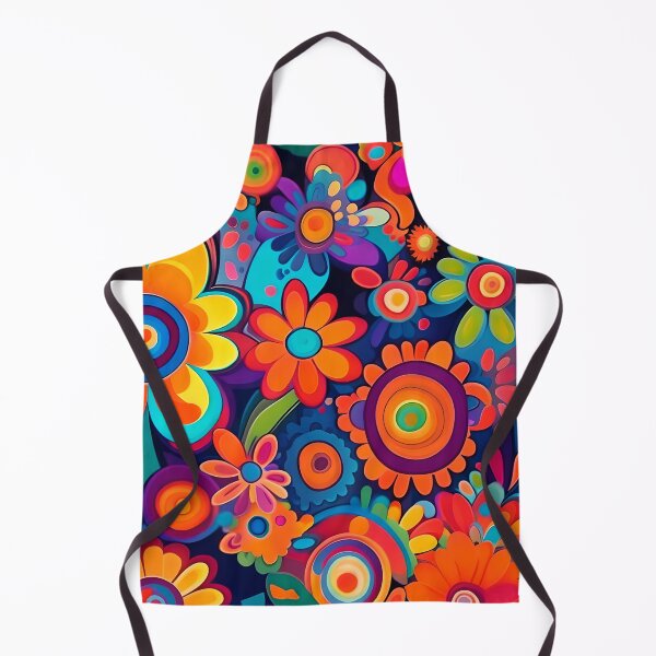Item preview, Flower Power Colourful Floral Pattern designed and sold by druidwolfart.
