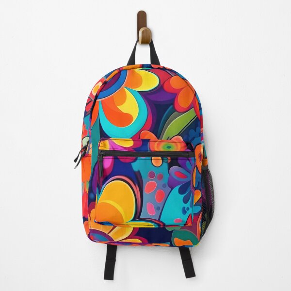 Item preview, Flower Power Colourful Floral Pattern designed and sold by druidwolfart.