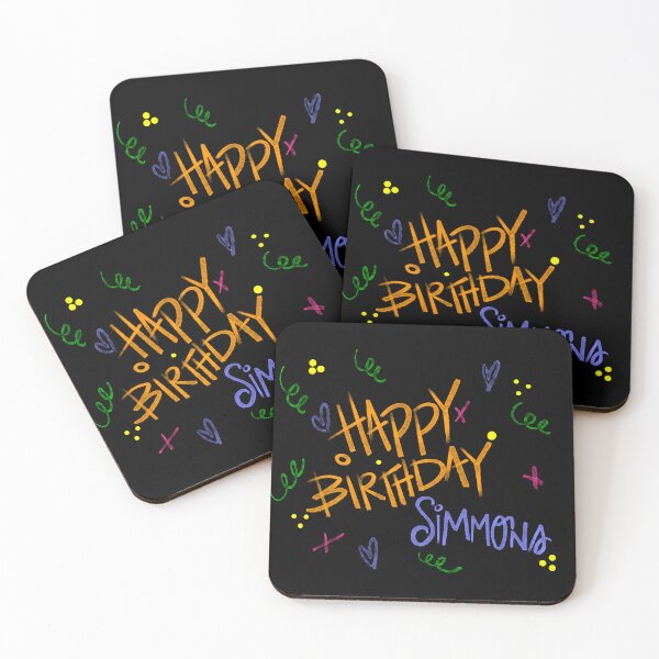 Item preview, HAPPY BIRTHDAY SIMMONS CUSTOM NAME designed and sold by GIVENGRACE.ART.