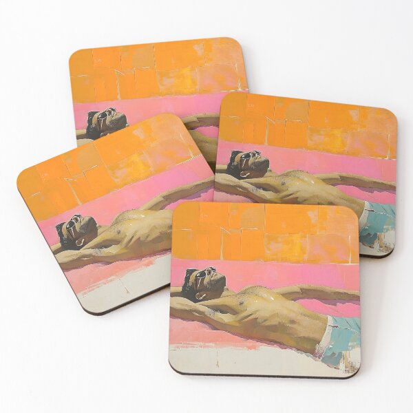 Item preview, Sunbathing Serenity: Modern Male Figure Study designed and sold by coffee2cabernet.