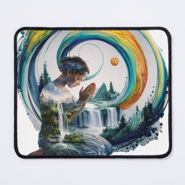 Item preview, Woman Praying - Kneeling Worshipping - Beautiful Watercolor Christian T-shirt designed and sold by Narrow-Path.