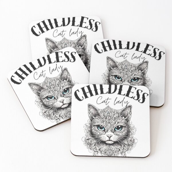 Item preview, Childless cat lady tattoo designed and sold by CyberArtistOne.