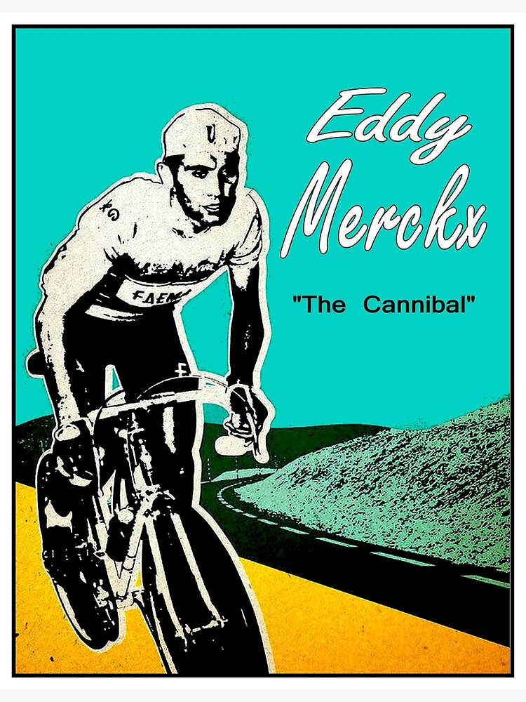 Poster Eddy Merckx A4 – Publicité Vintage Campagnolo C Record – Iconique