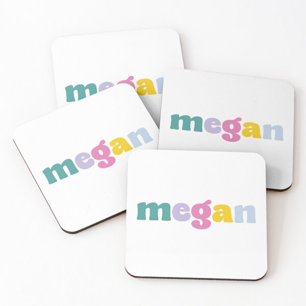 Item preview, Megan - Custom name on colorful block font designed and sold by To the Lua.