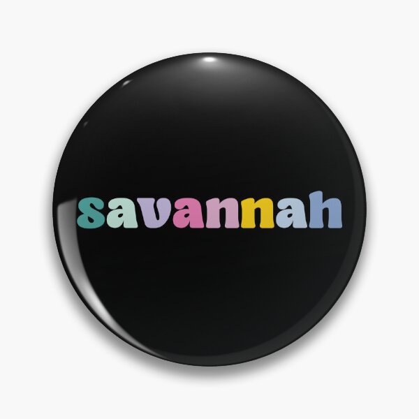 Item preview, Savannah - Custom name on colorful block font designed and sold by To the Lua.